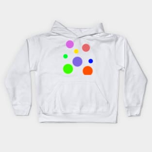 red blue green dots art Kids Hoodie